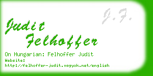 judit felhoffer business card
